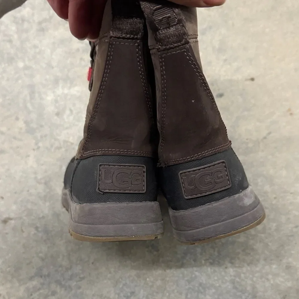 UGG Black and Brown Boots with Cream Lining